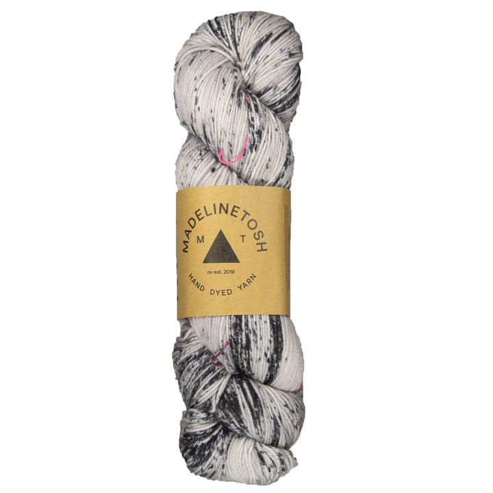 Madelinetosh Twist Light Yarn - Astrid Grey/ Optic - Zoom Image