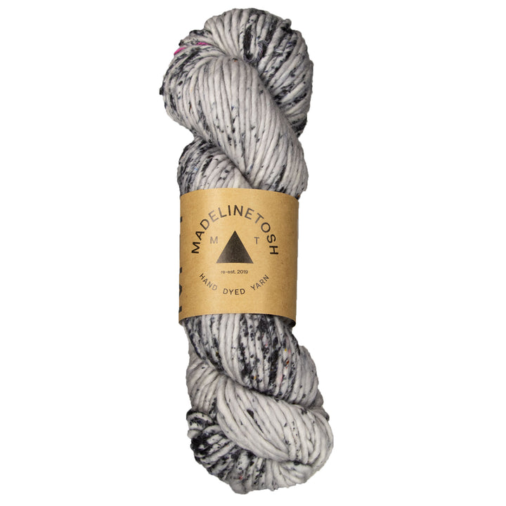 Madelinetosh A.S.A.P. Yarn - Astrid Grey/ Optic - Zoom Image