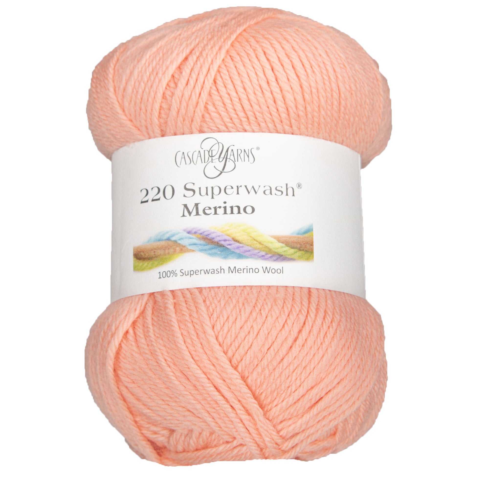 Cascade Yarns 220 Superwash Merino Yarn - 121 Apricot Ice - Zoom Image