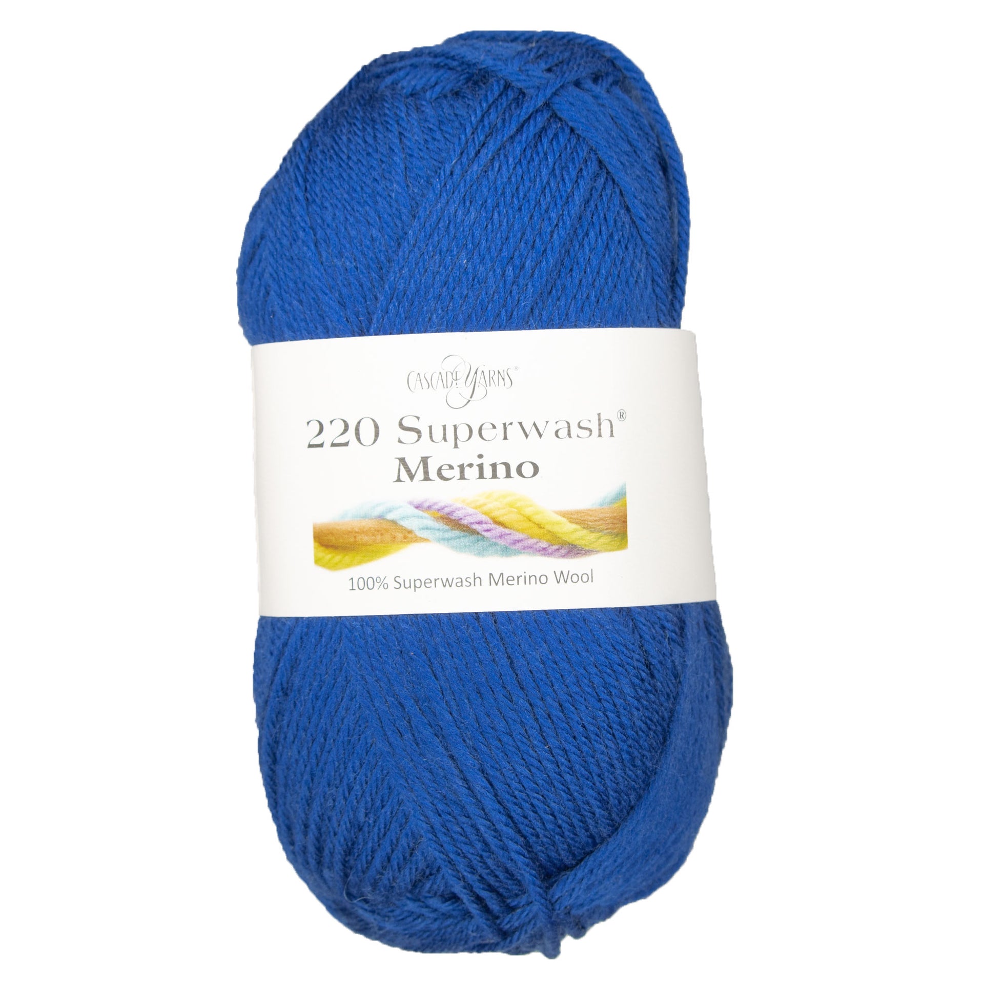 Cascade Yarns 220 Superwash Merino Yarn - 129 French Blue - Zoom Image