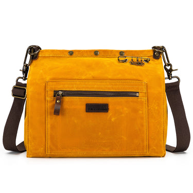 della Q Maker's Canvas Rucksack - Mustard - Zoom Image