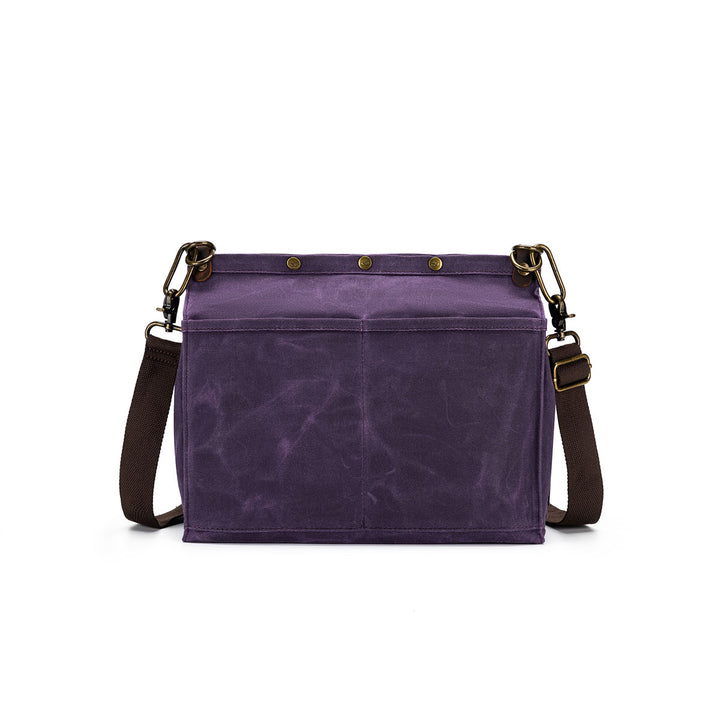 della Q Maker's Canvas Rucksack - Purple - Extra Image