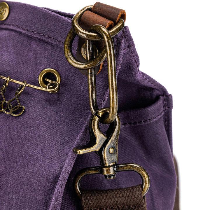 della Q Maker's Canvas Rucksack - Purple - Extra Image