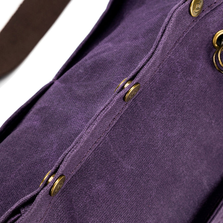 della Q Maker's Canvas Rucksack - Purple - Extra Image