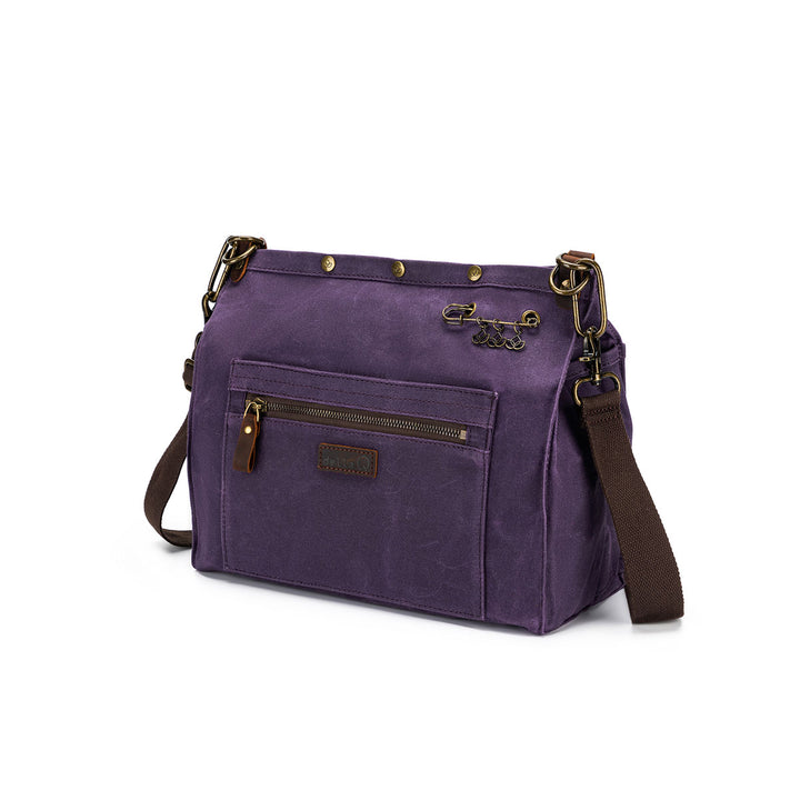 della Q Maker's Canvas Rucksack - Purple - Extra Image
