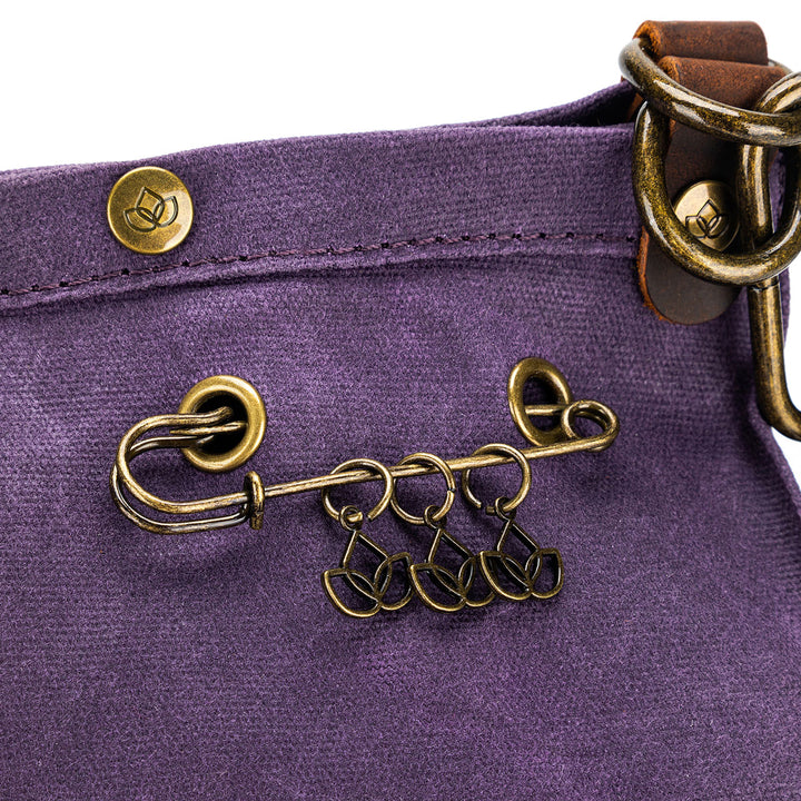 della Q Maker's Canvas Rucksack - Purple - Extra Image