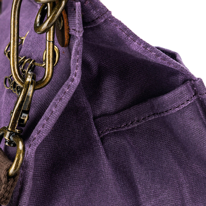 della Q Maker's Canvas Rucksack - Purple - Extra Image