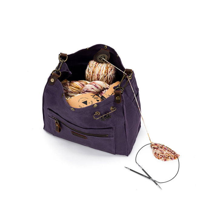 della Q Maker's Canvas Rucksack - Purple - Extra Image