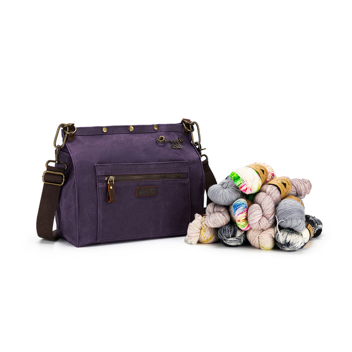 della Q Maker's Canvas Rucksack - Purple - Extra Image
