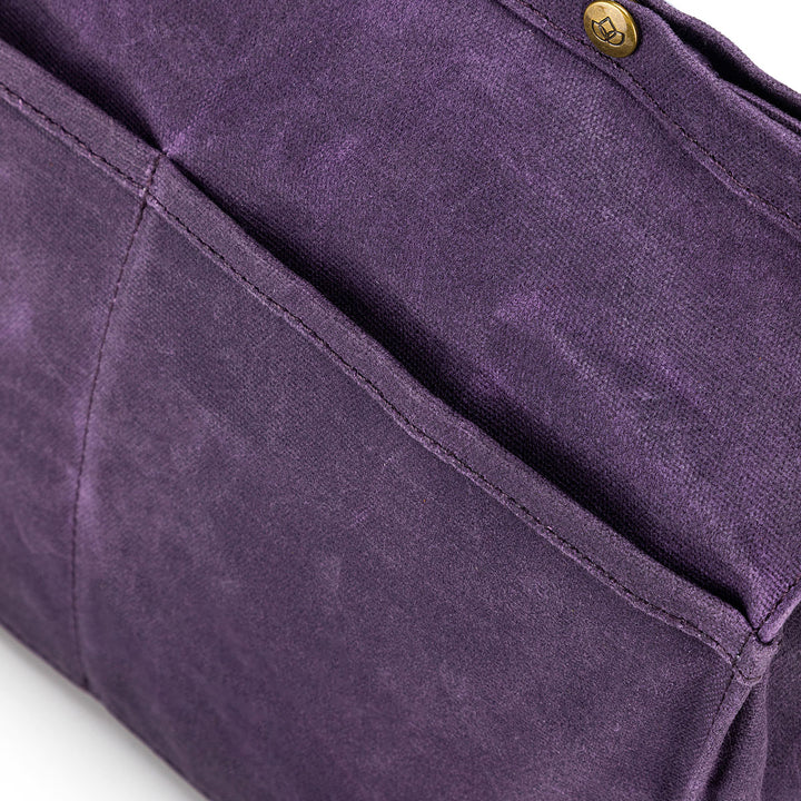 della Q Maker's Canvas Rucksack - Purple - Extra Image