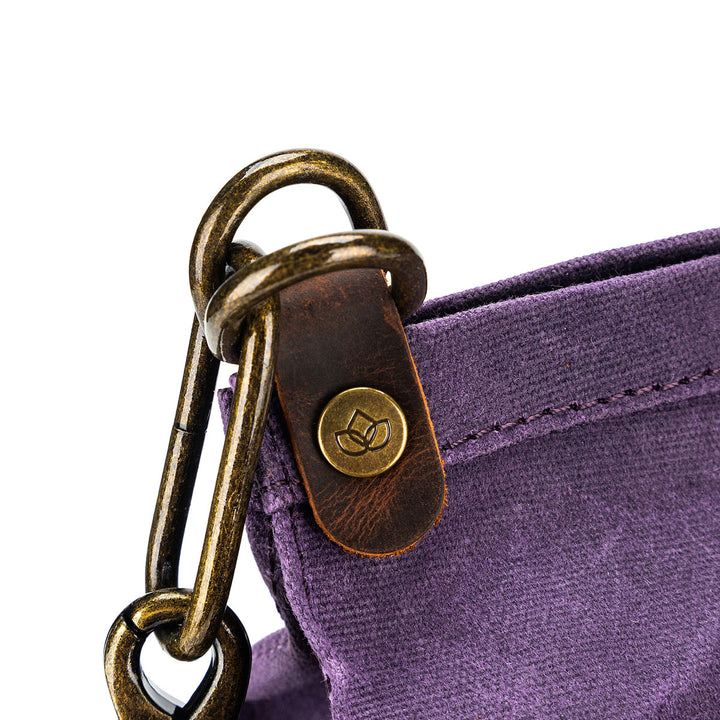 della Q Maker's Canvas Rucksack - Purple - Extra Image