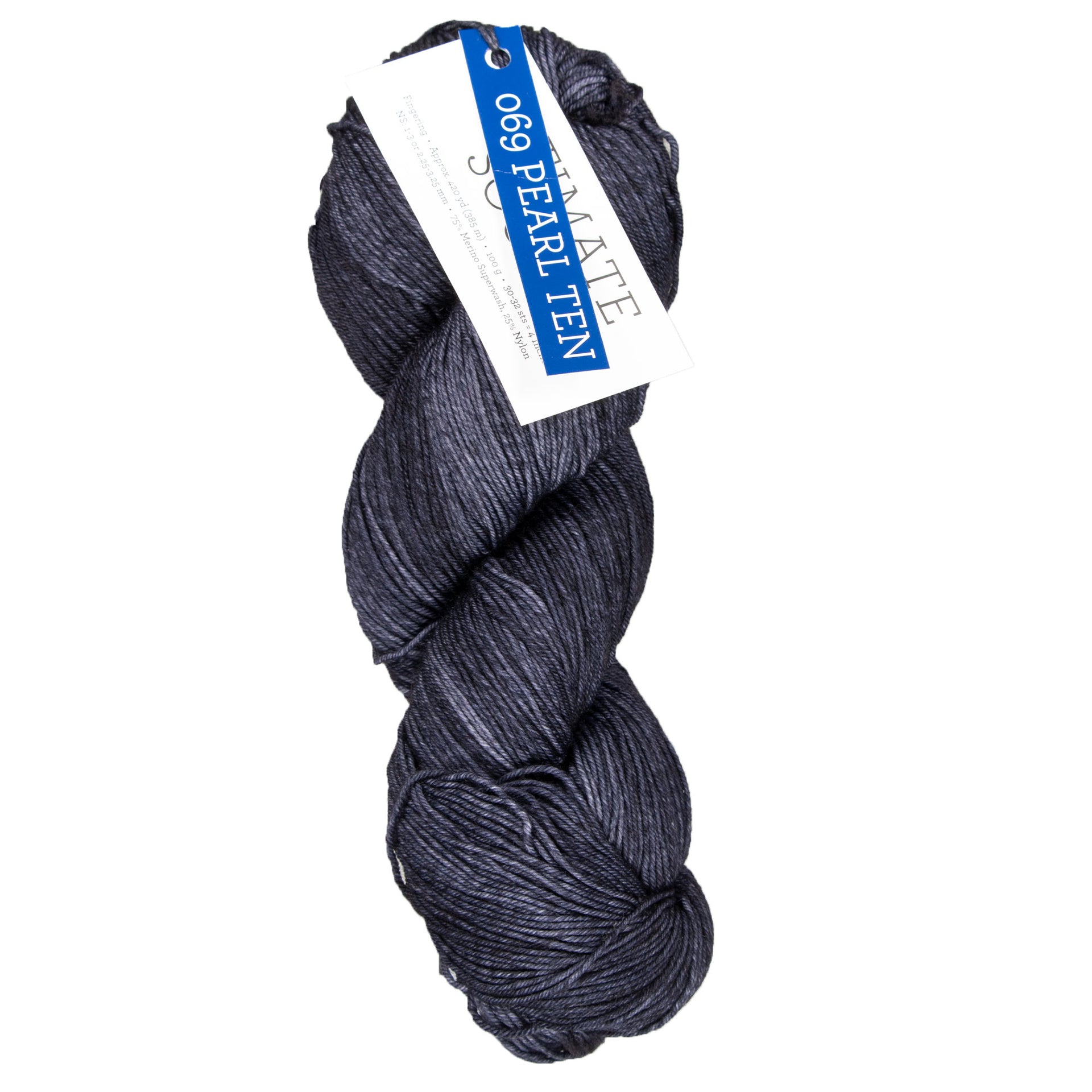 Malabrigo Ultimate Sock Yarn - 069 Pearl Ten - Zoom Image