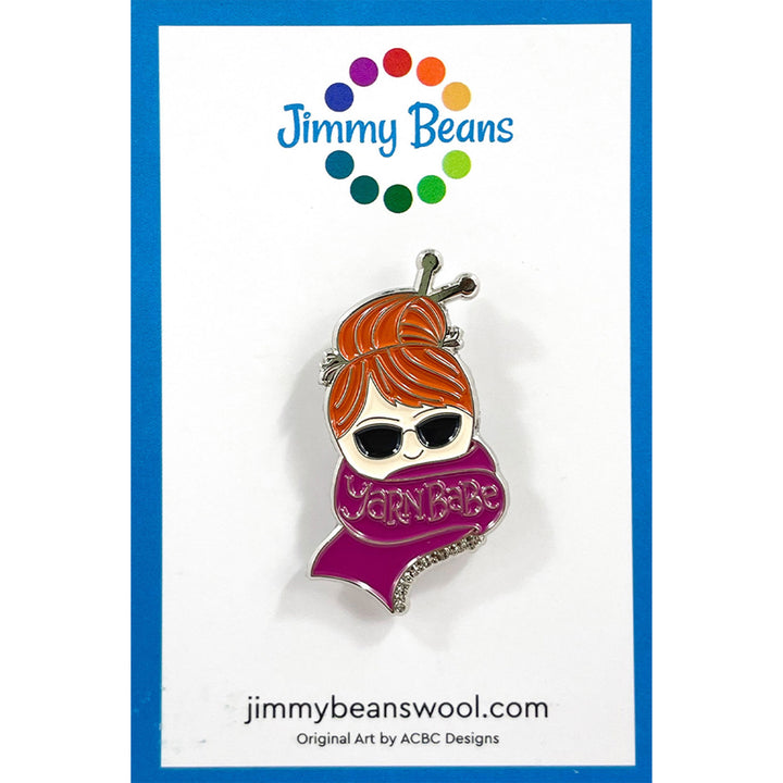 Jimmy Beans Wool Yarn Babe Pins - Mauve Scarf - Zoom Image