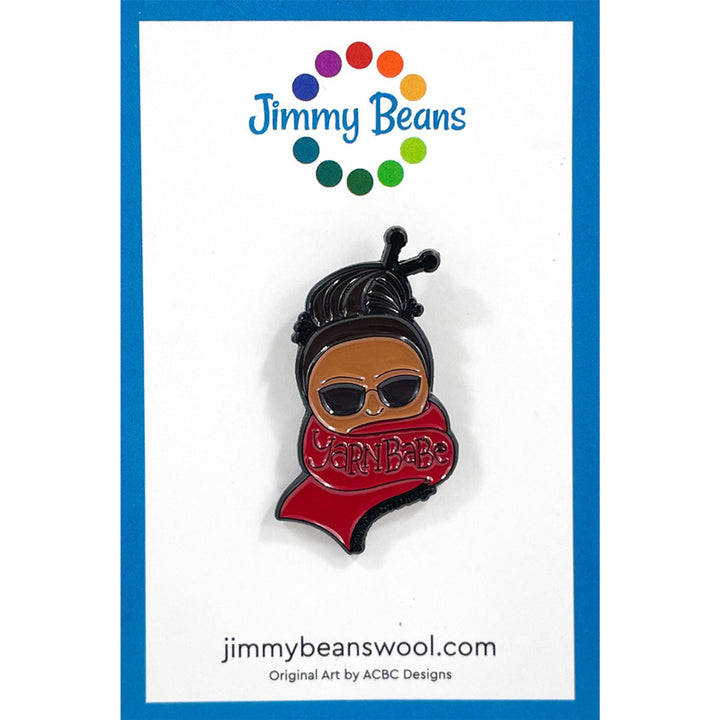 Jimmy Beans Wool Yarn Babe Pins - Red Scarf - Extra Image