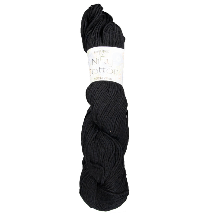 Cascade Yarns Nifty Cotton Yarn - 03 Black - Zoom Image