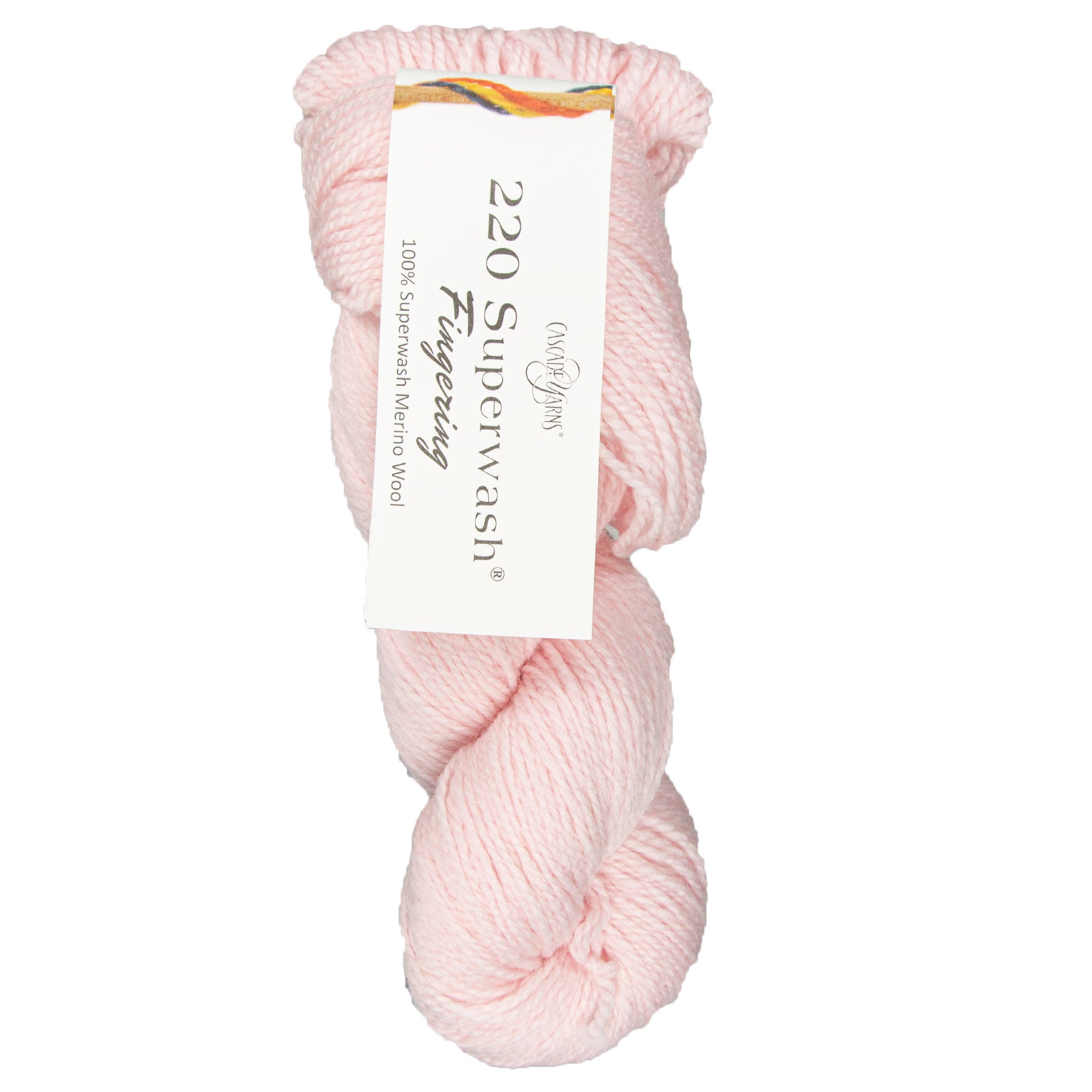 Cascade Yarns 220 Superwash Fingering Yarn - 123 Pink Pearl - Zoom Image