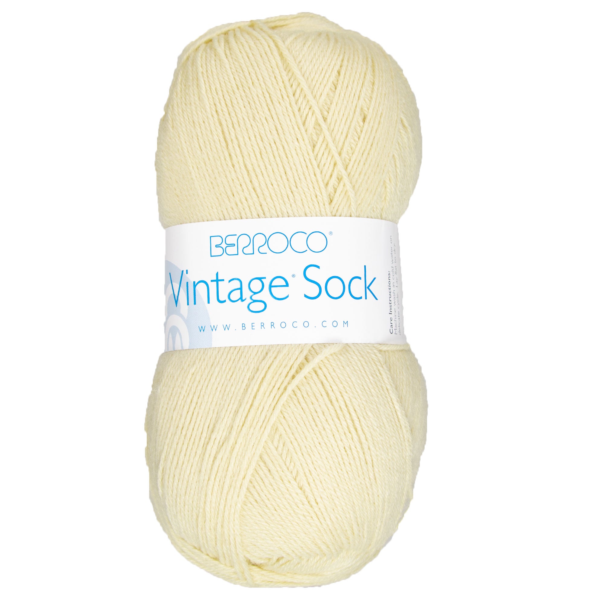 Berroco Vintage Sock Yarn - 12002 Buttercream - Zoom Image