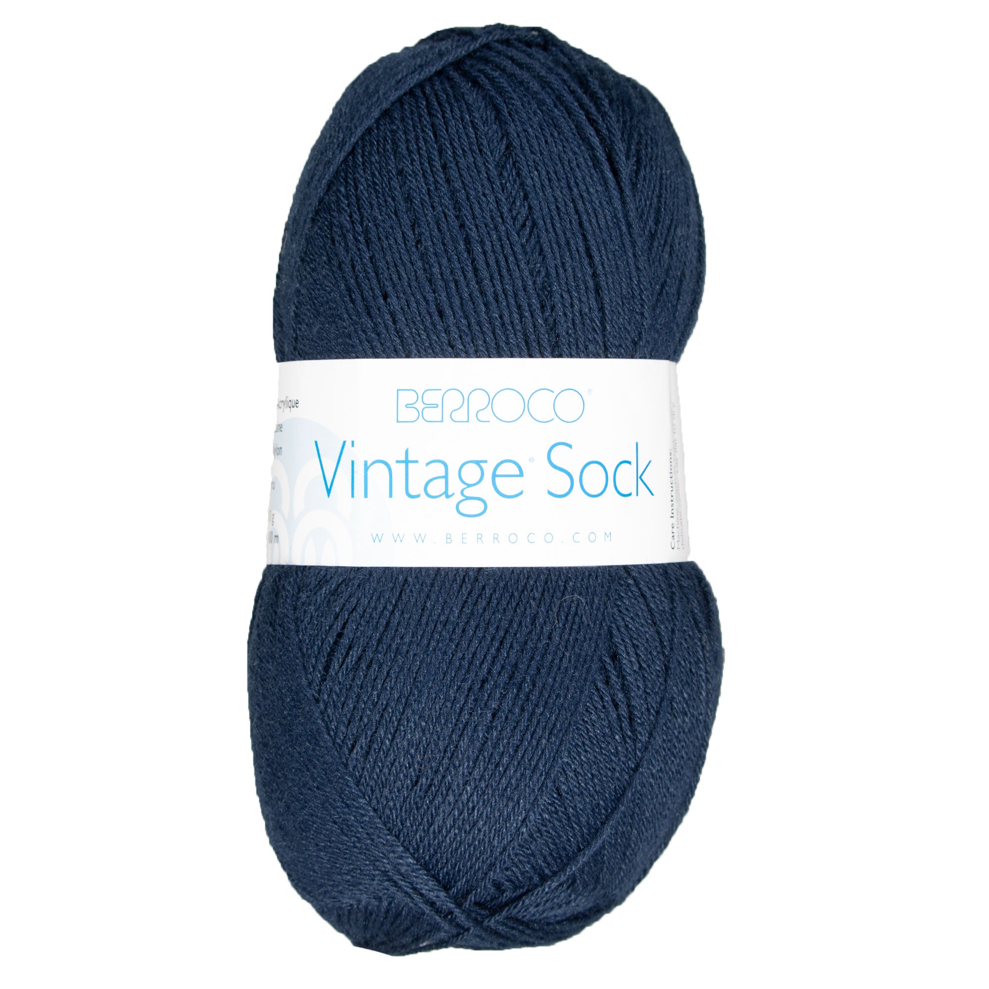 Berroco Vintage Sock Yarn - 12020 Dark Denim - Zoom Image