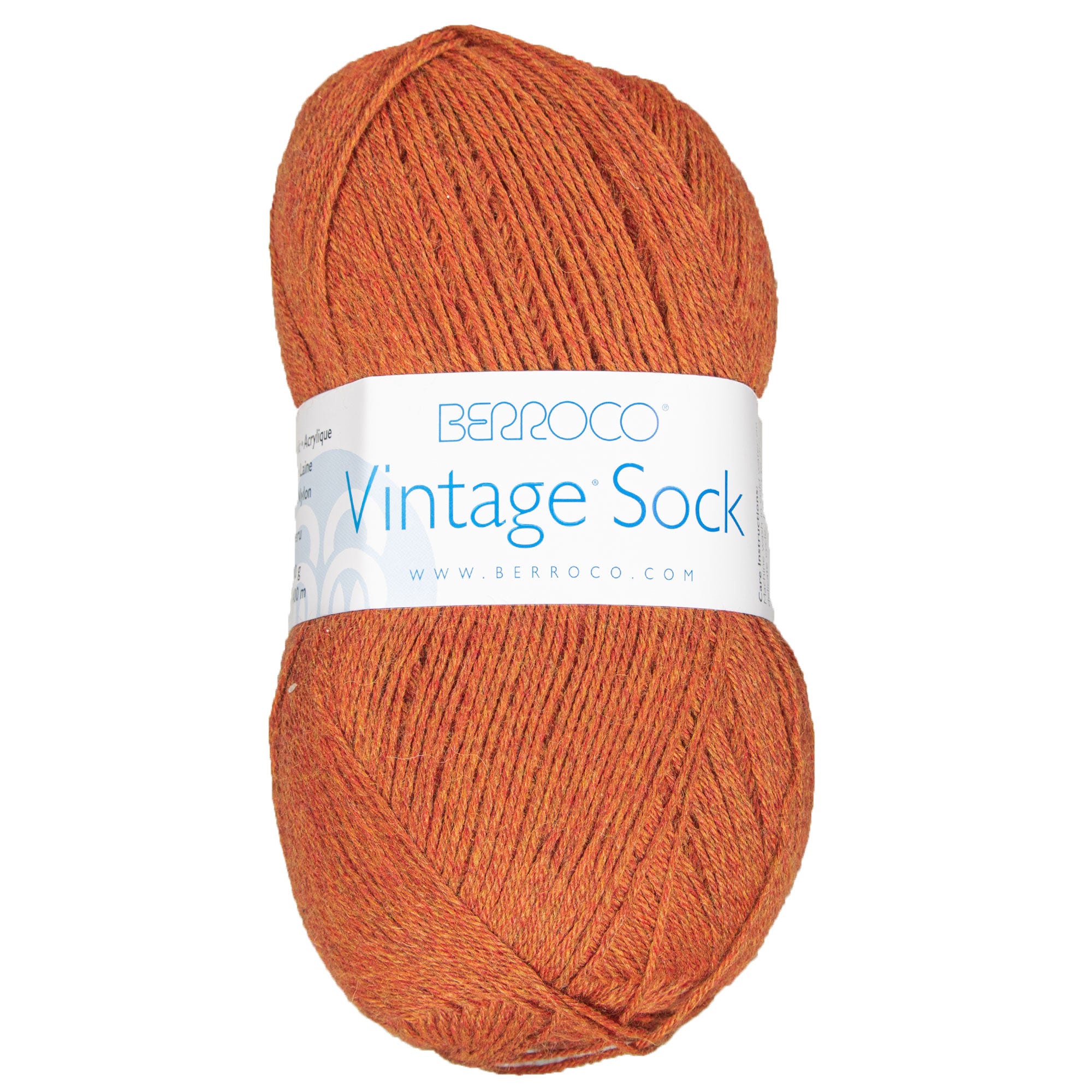 Berroco Vintage Sock Yarn - 12067 Pumpkin - Zoom Image