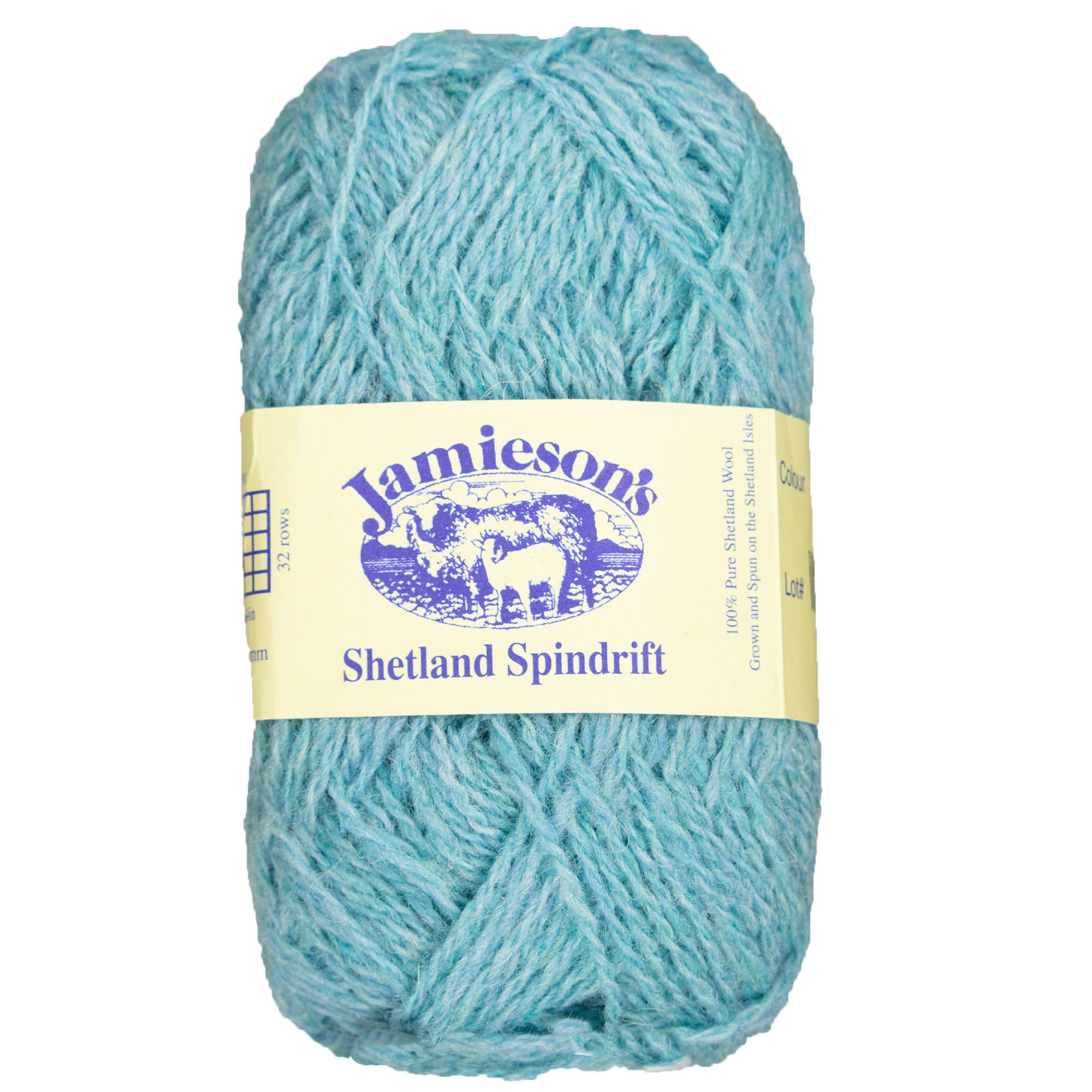 Jamieson's of Shetland Spindrift Yarn - 929 Aqua - Zoom Image