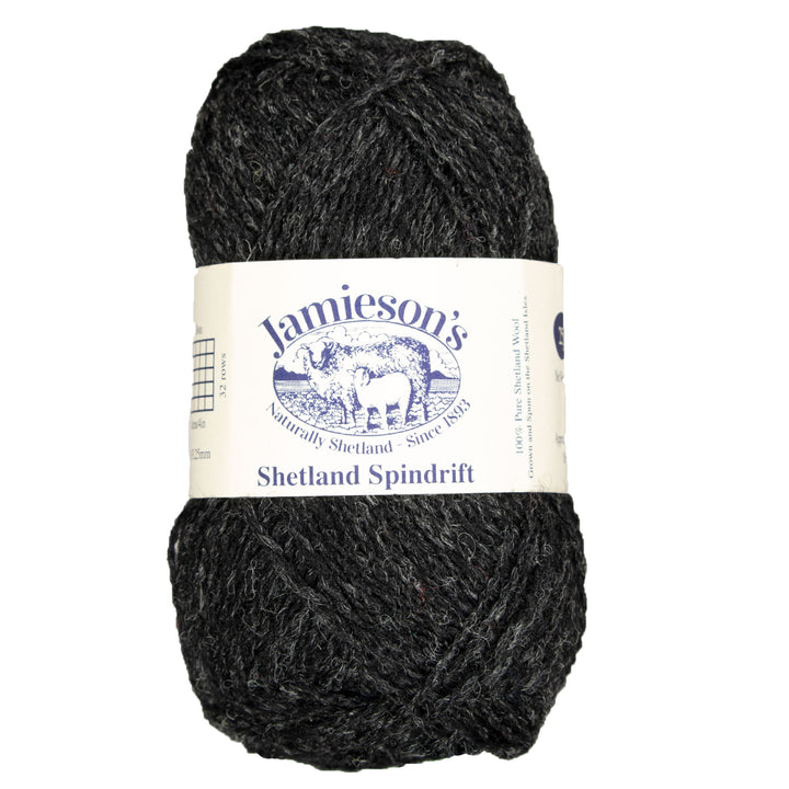 Jamieson's of Shetland Spindrift Yarn - 126 Charcoal - Zoom Image