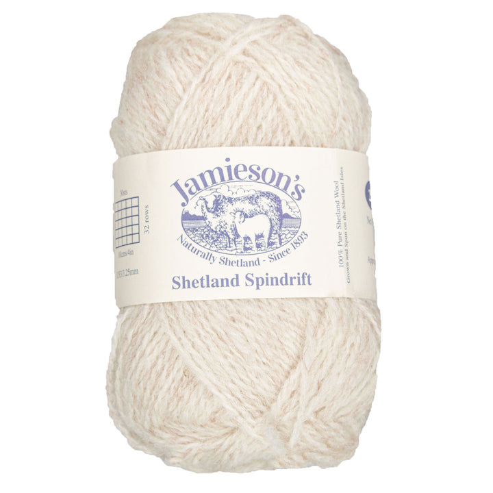 Jamieson's of Shetland Spindrift Yarn - 343 Ivory - Zoom Image