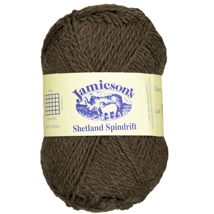 Jamieson's of Shetland Spindrift Yarn - 890 Mocha - Zoom Image