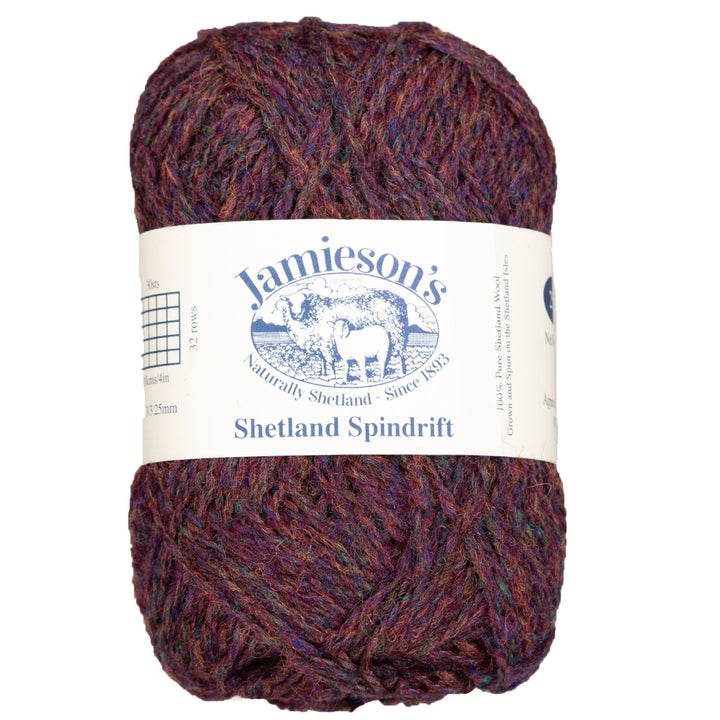 Jamieson's of Shetland Spindrift Yarn - 239 Purple Heather - Zoom Image