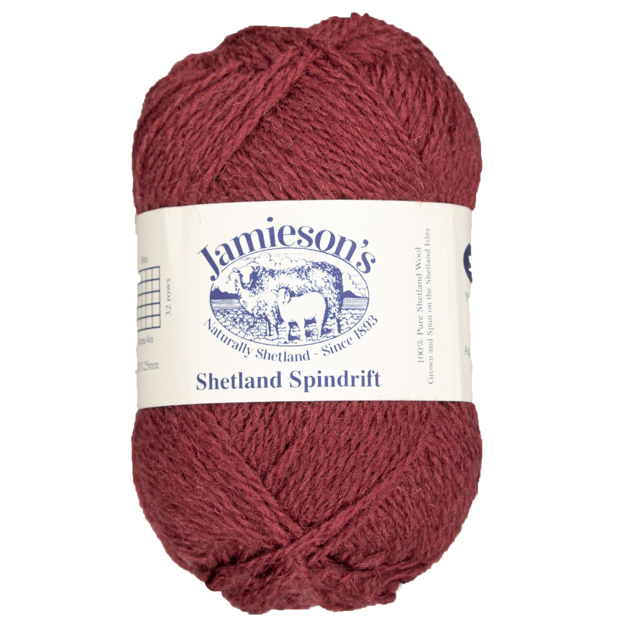 Jamieson's of Shetland Spindrift Yarn - 572 Redcurrant - Zoom Image