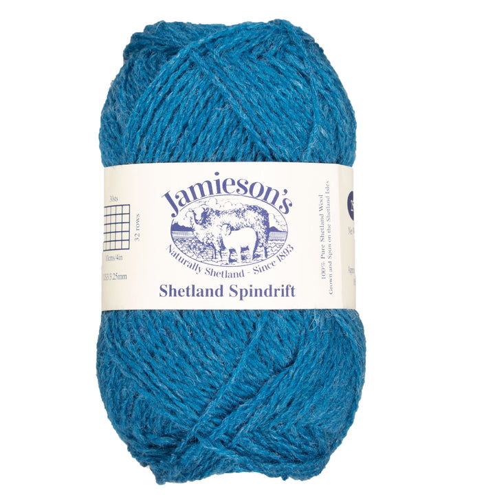 Jamieson's of Shetland Spindrift Yarn - 676 Sapphire - Zoom Image