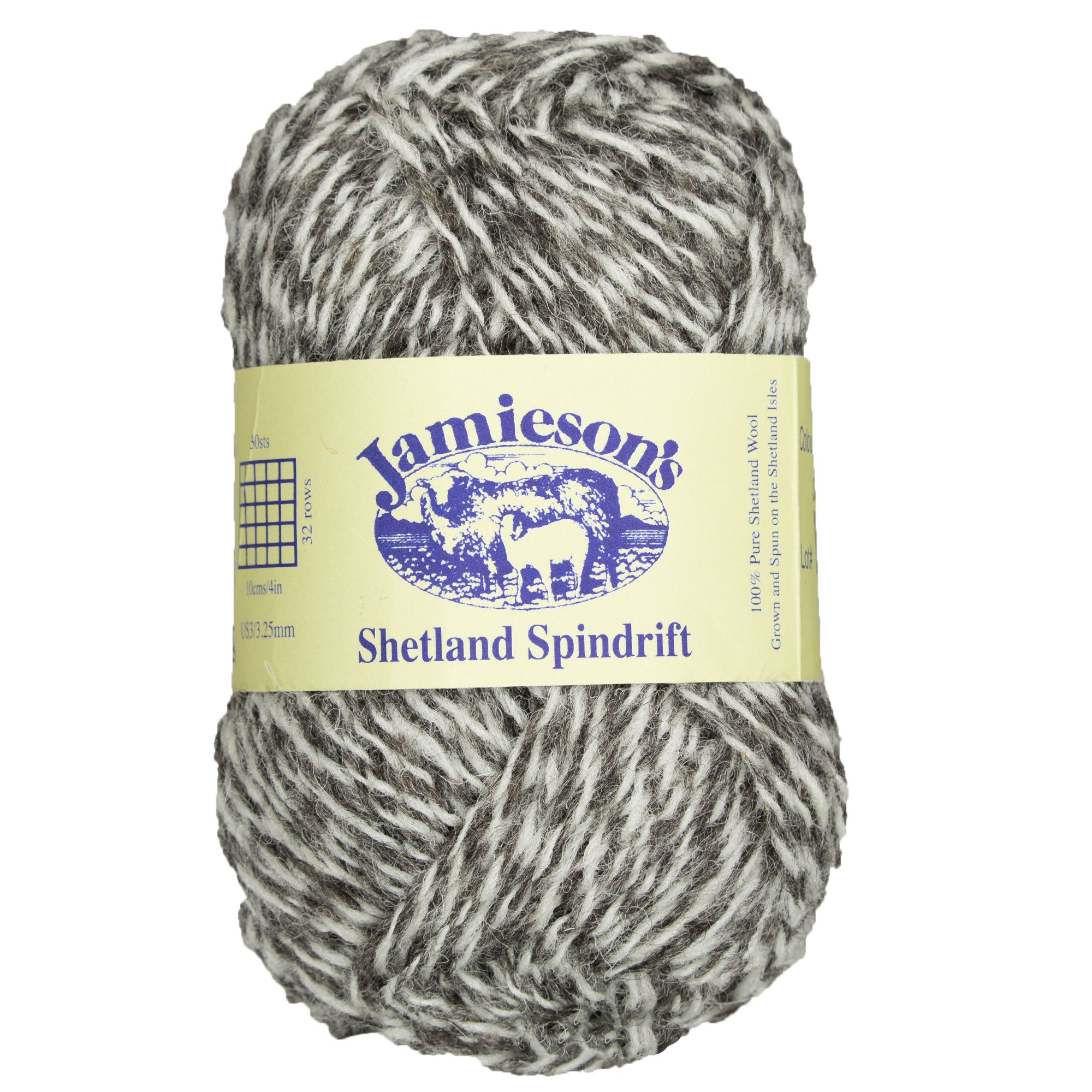 Jamieson's of Shetland Spindrift Yarn - 112 Shaela/White - Zoom Image