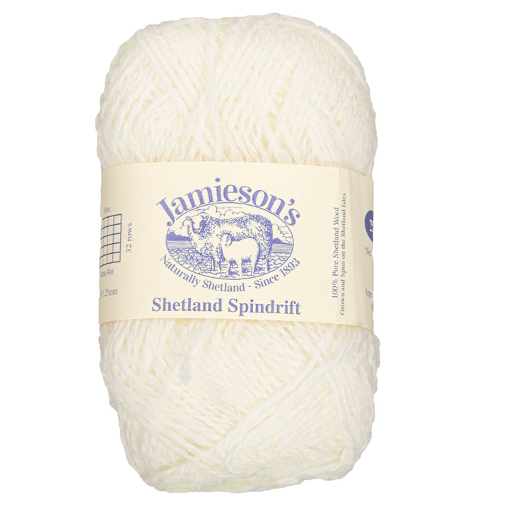 Jamieson's of Shetland Spindrift Yarn - 304 White - Zoom Image
