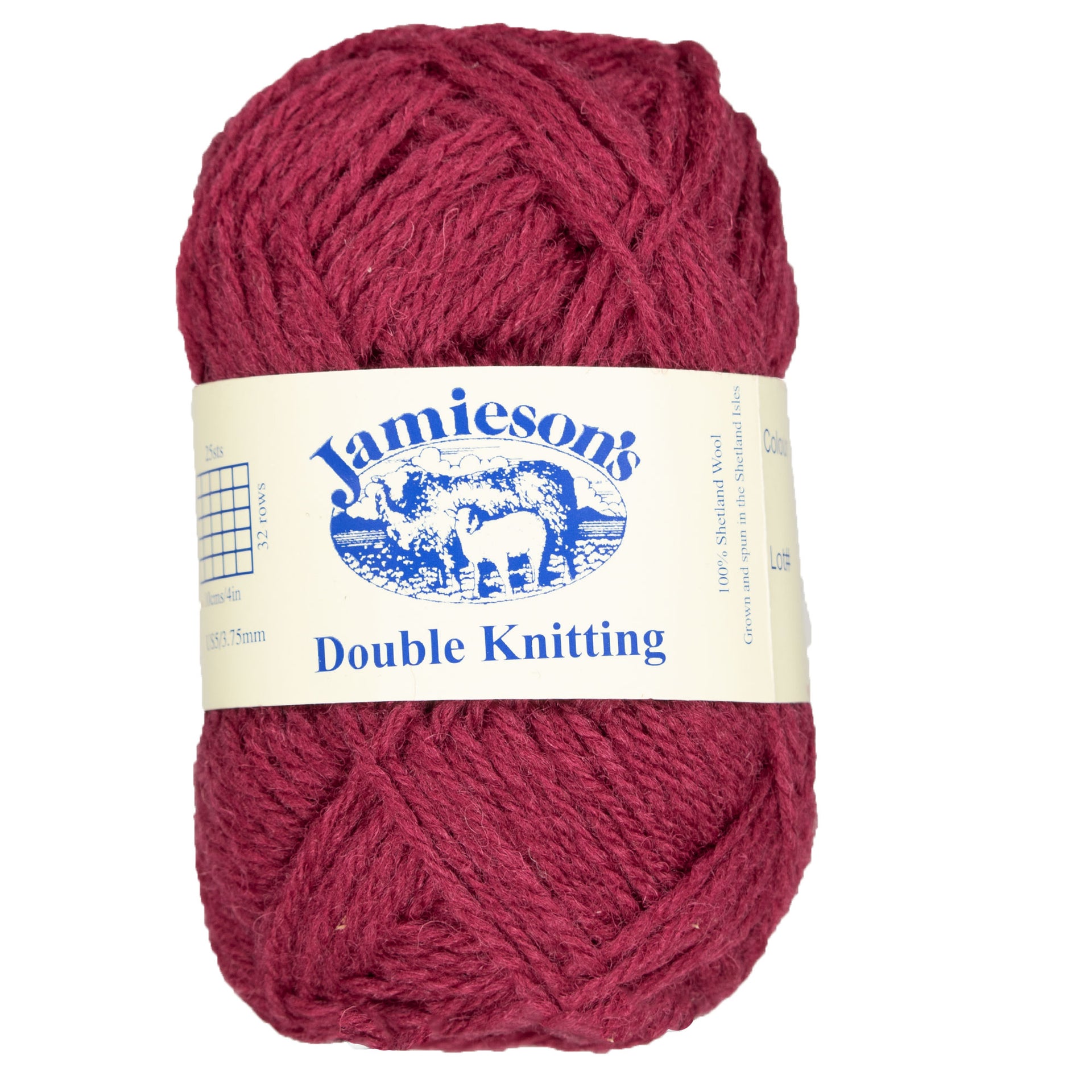 Jamieson's of Shetland Double Knitting Yarn - 580 Cherry - Zoom Image
