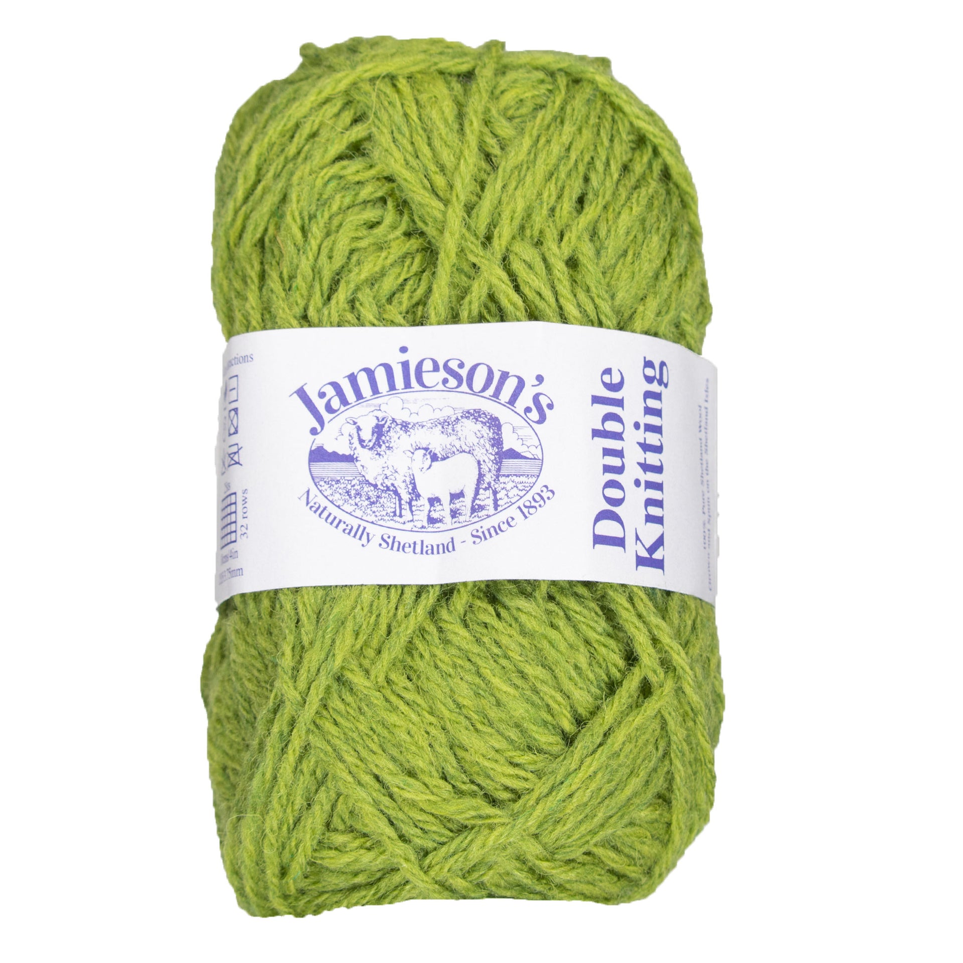 Jamieson's of Shetland Double Knitting Yarn - 1140 Granny Smith - Zoom Image