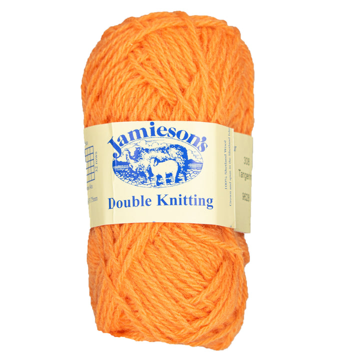 Jamieson's of Shetland Double Knitting Yarn - 308 Tangerine - Zoom Image