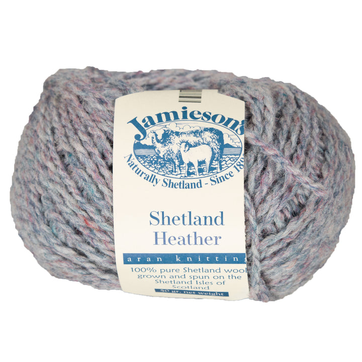Jamieson's of Shetland Heather Aran Yarn - 180 Mist - Zoom Image