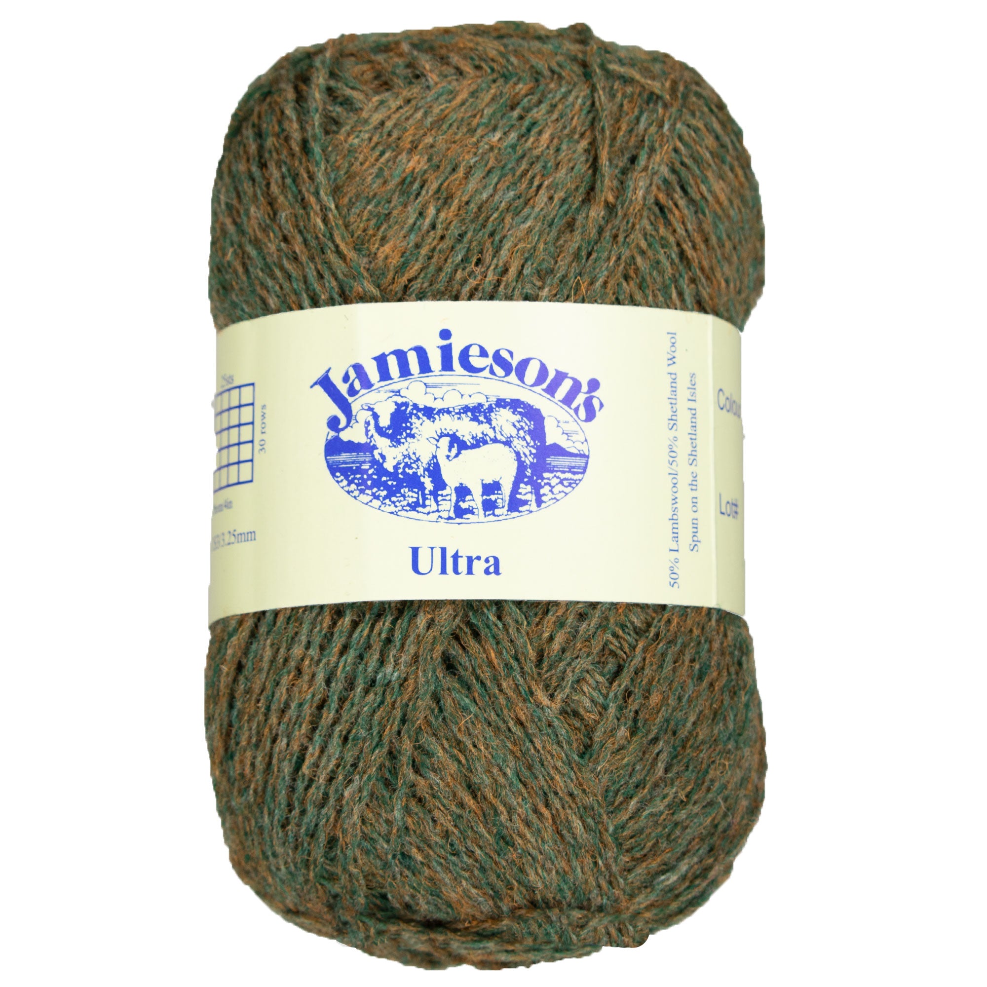 Jamieson's of Shetland Ultra Lace Weight Yarn - 241 Tan Green - Zoom Image