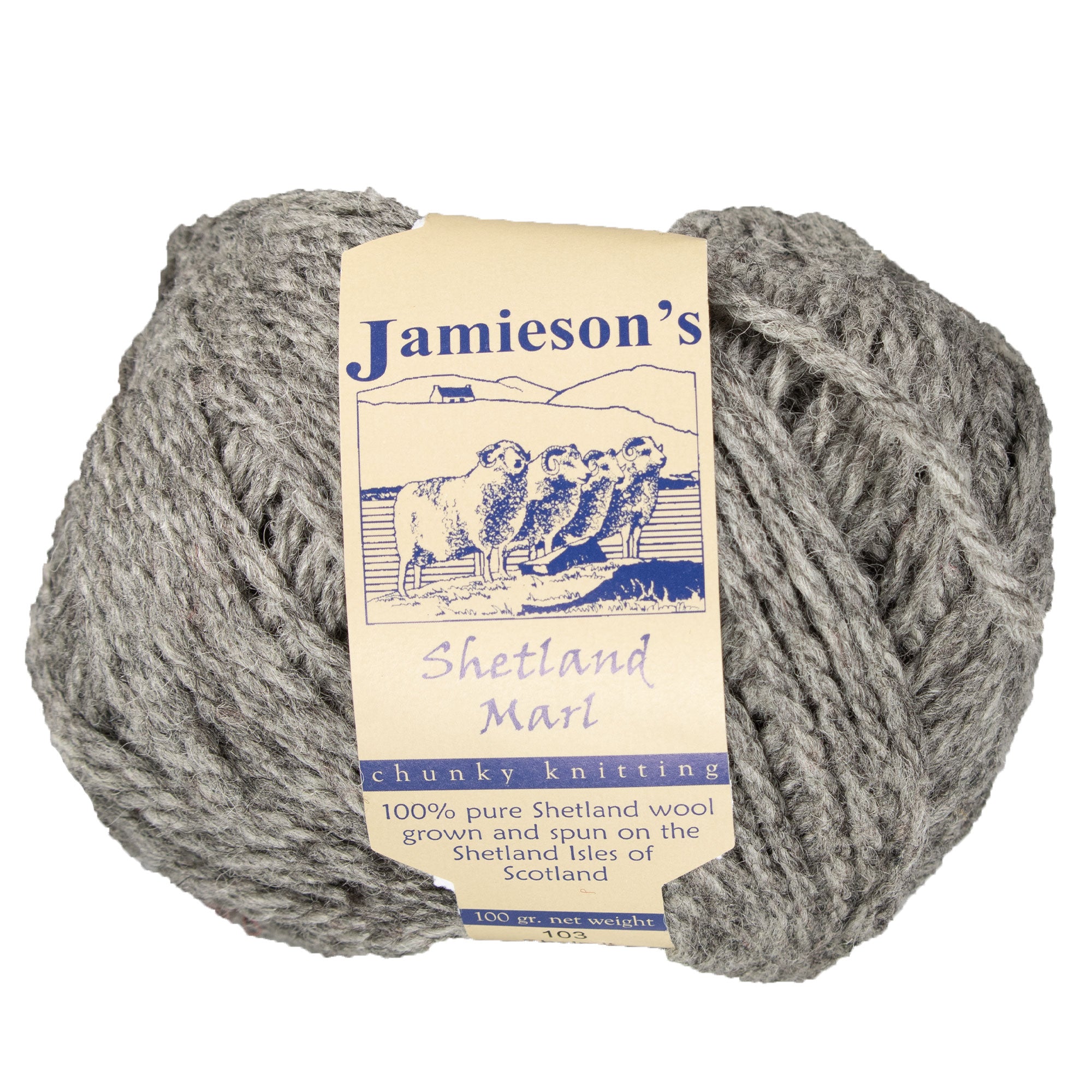 Jamieson's of Shetland Marl Chunky Yarn - 103 Sholmit - Zoom Image