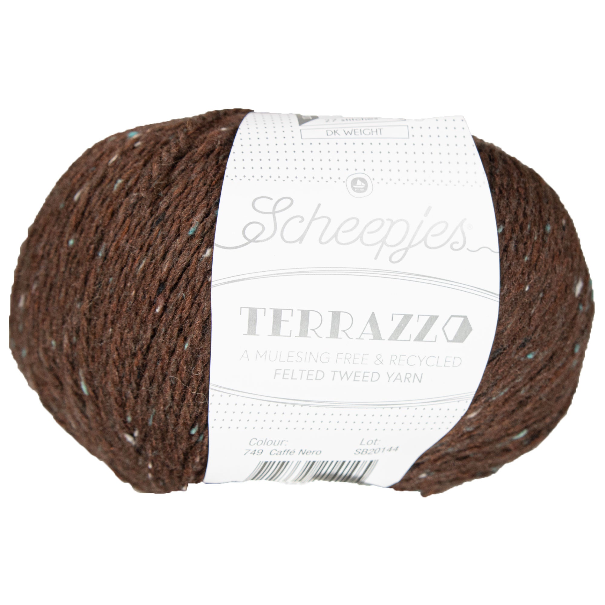 Scheepjes Terrazzo Yarn - 749 Caffe Nero - Zoom Image