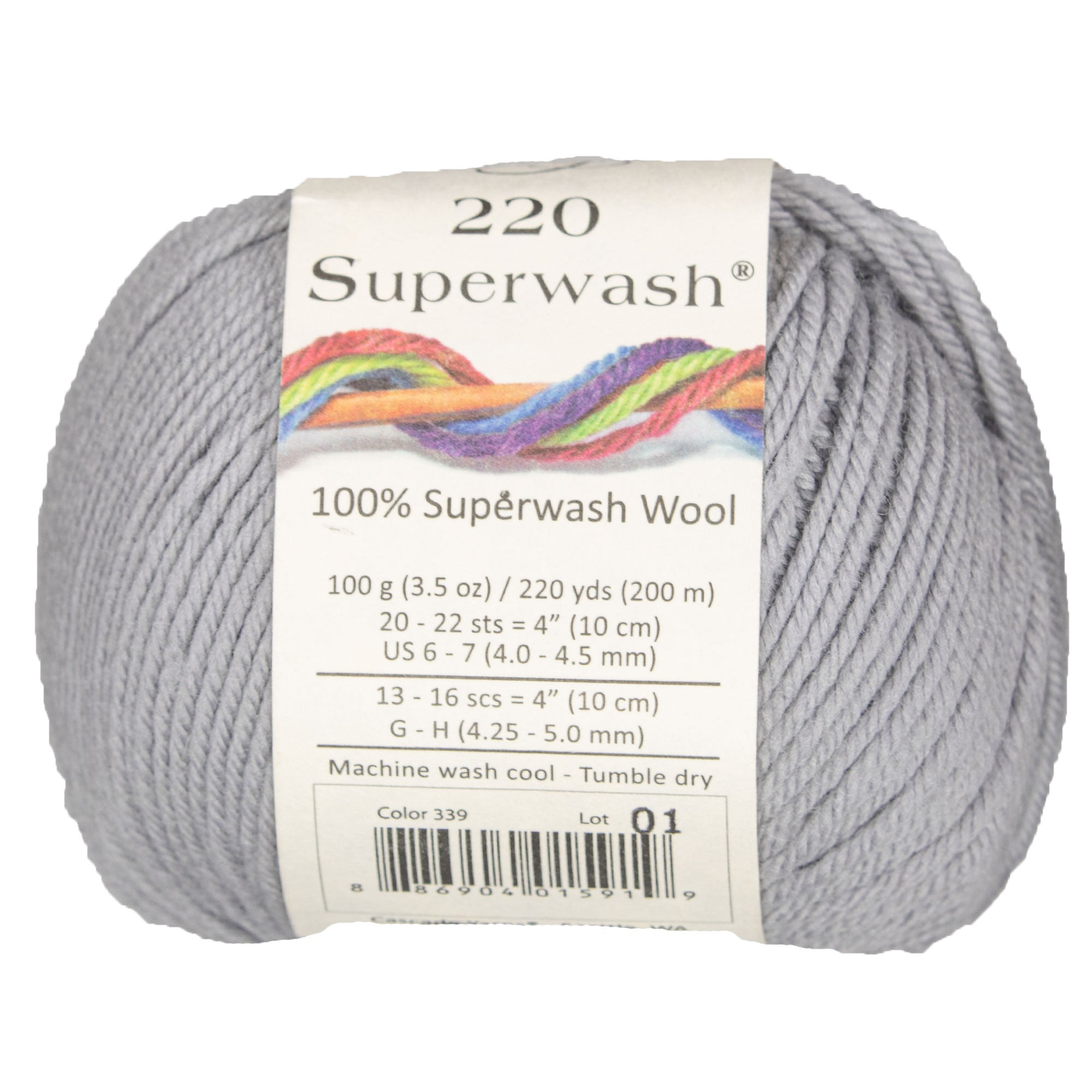 Cascade Yarns 220 Superwash Yarn - 0339 Slate - Zoom Image