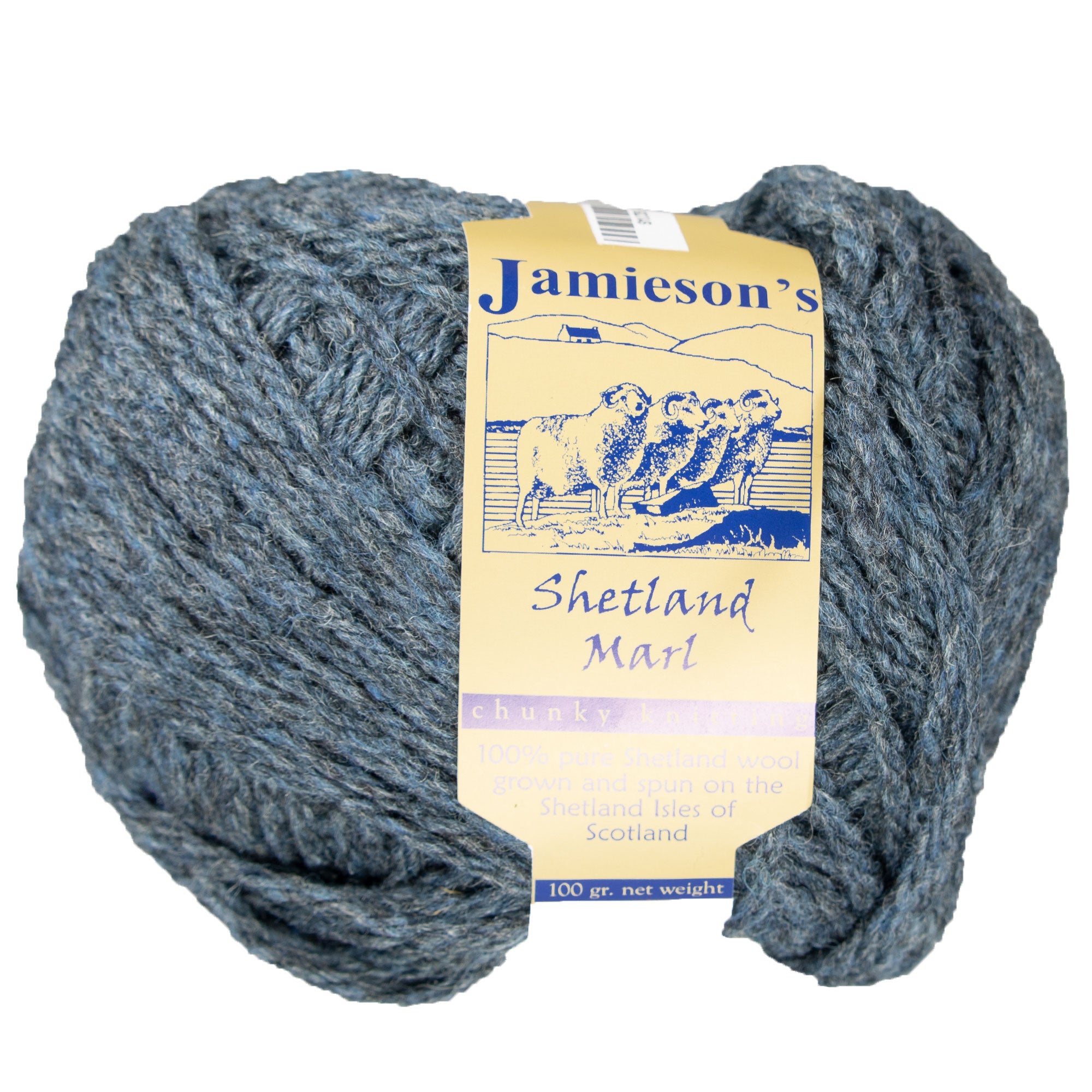 Jamieson's of Shetland Marl Chunky Yarn - 1350 North Sea - Zoom Image