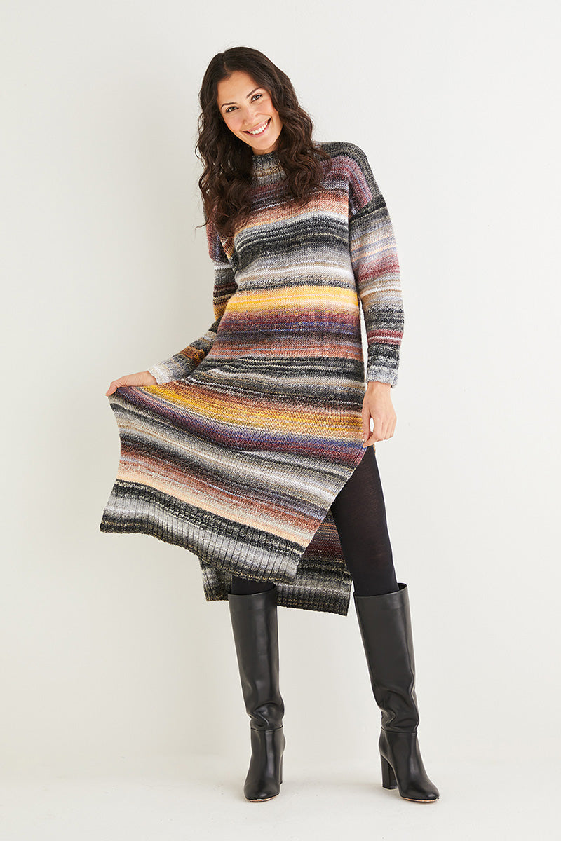 Sirdar Jewelspun Patterns - 10137 Tunic Dress Pattern - PDF Download - Extra Image