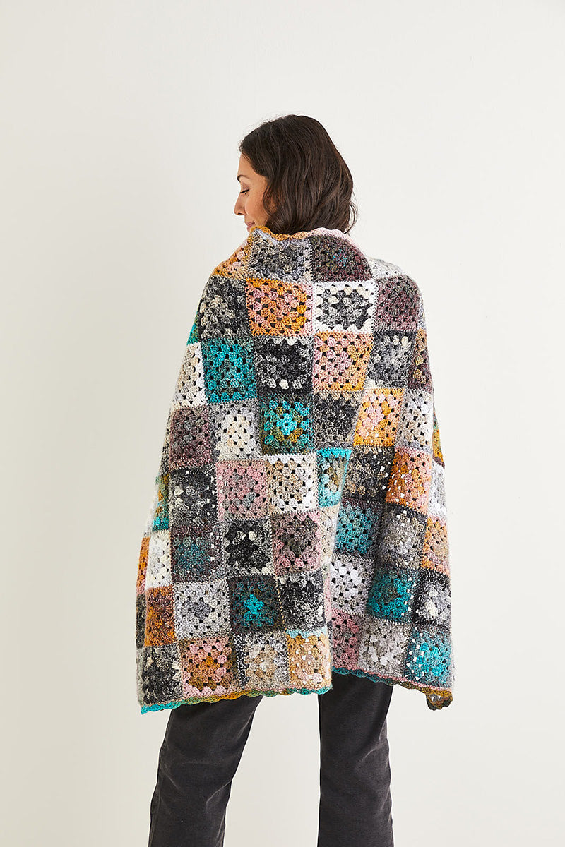 Sirdar Jewelspun Patterns - 10144 Granny Square Blanket - PDF Download - Extra Image