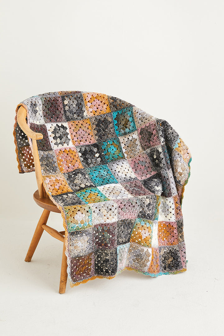 Sirdar Jewelspun Patterns - 10144 Granny Square Blanket - PDF Download - Extra Image
