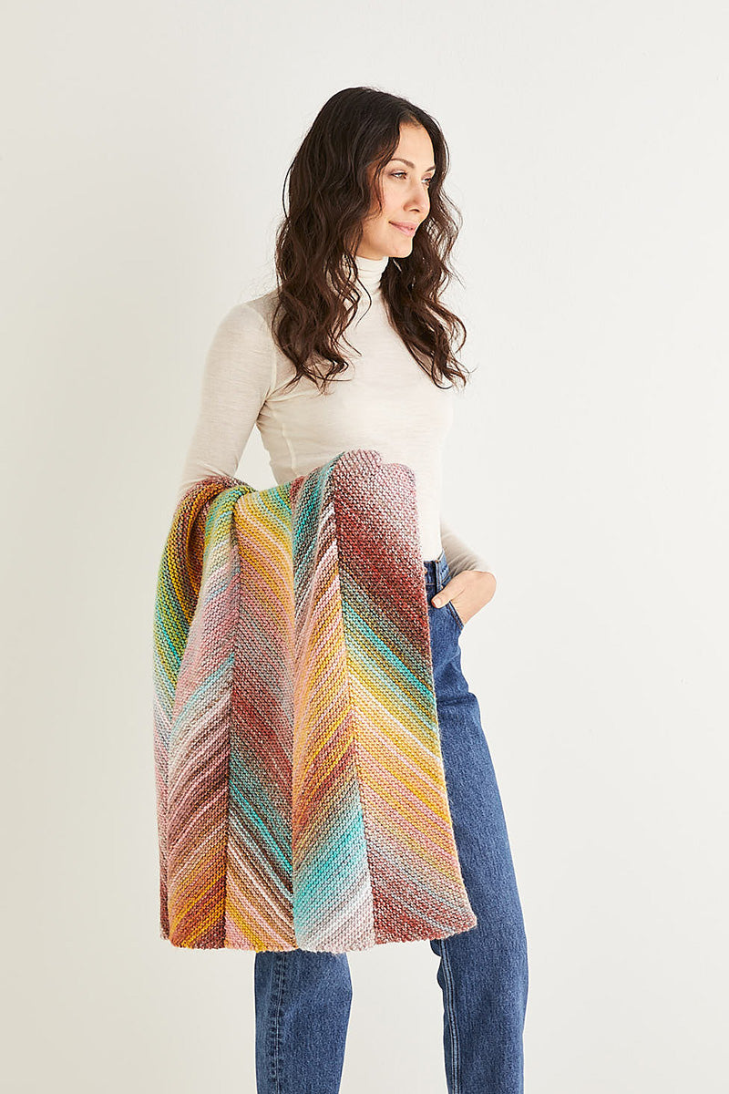 Sirdar Jewelspun Patterns - 10141 Knit Blanket - PDF Download - Extra Image
