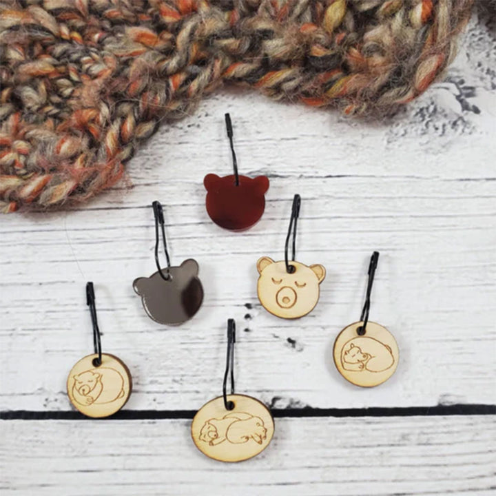 Katrinkles Stitch Markers - Hibernating Bears - Extra Image