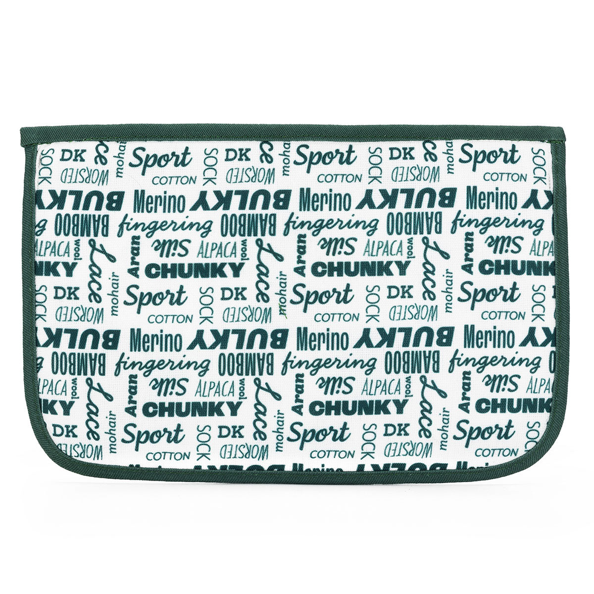 della Q Chicken Boots Notions Case - Coffee and Yarn Green - Extra Image