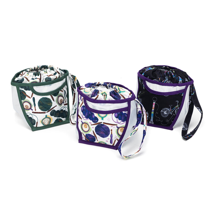 della Q Chicken Boots Clear Wristlet - Coffee and Yarn Green - Extra Image