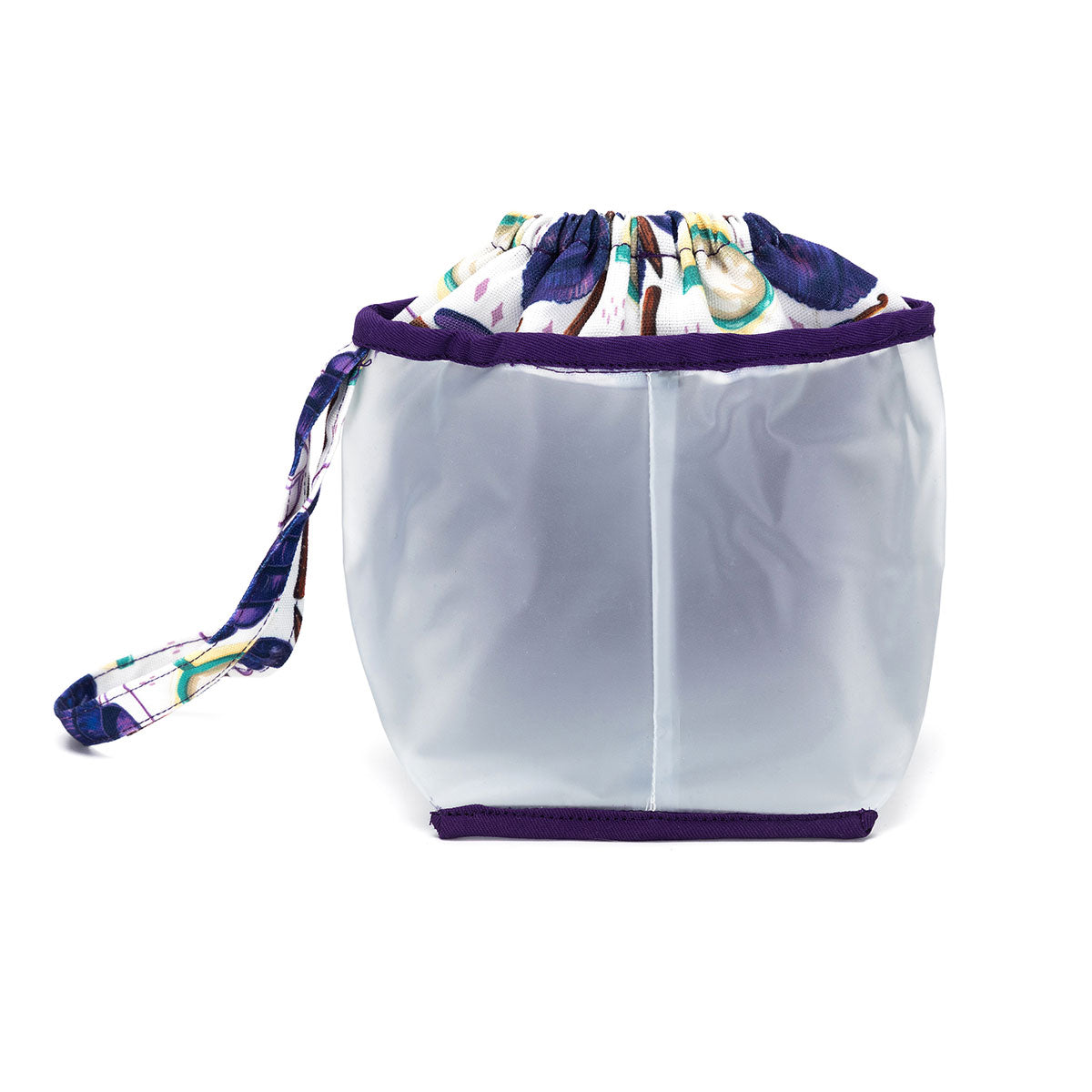 della Q Chicken Boots Clear Wristlet - Coffee and Yarn Purple - Extra Image