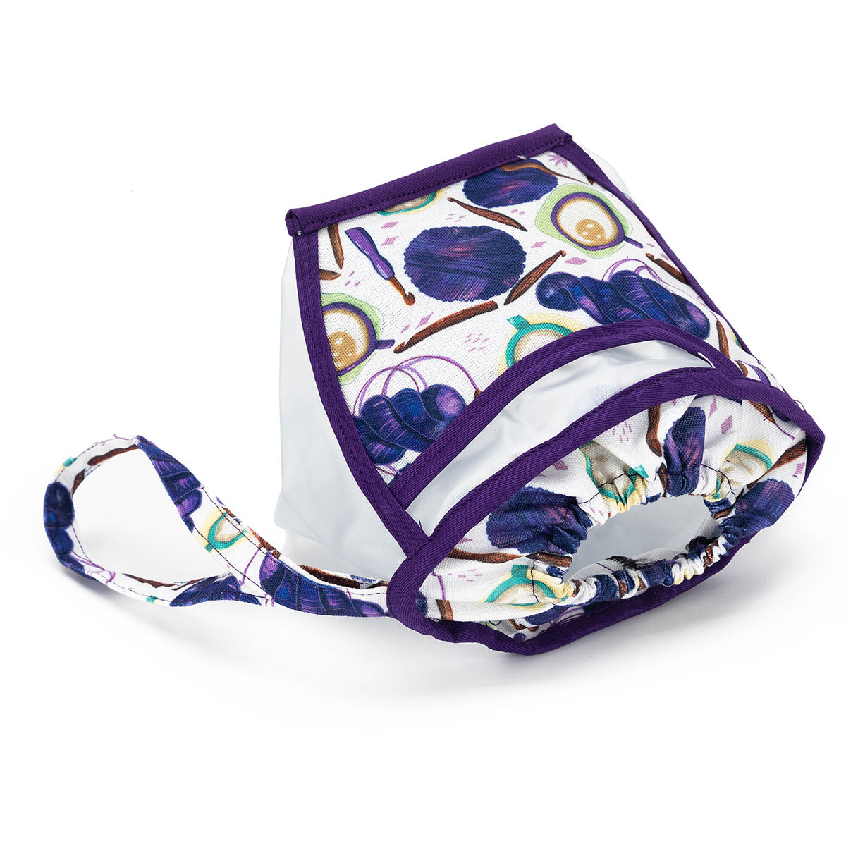 della Q Chicken Boots Clear Wristlet - Coffee and Yarn Purple - Extra Image